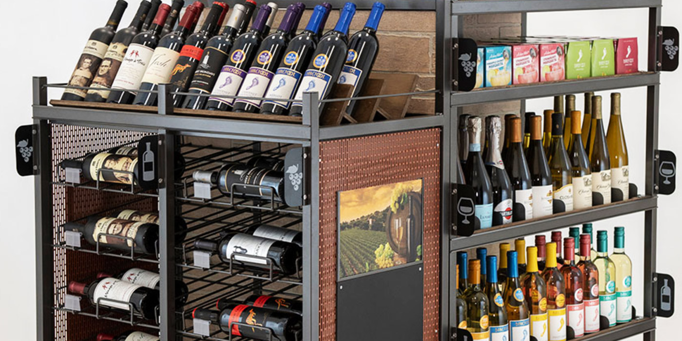 wine display